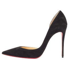 Christian Louboutin Black Suede Iriza Pumps Size 40.5