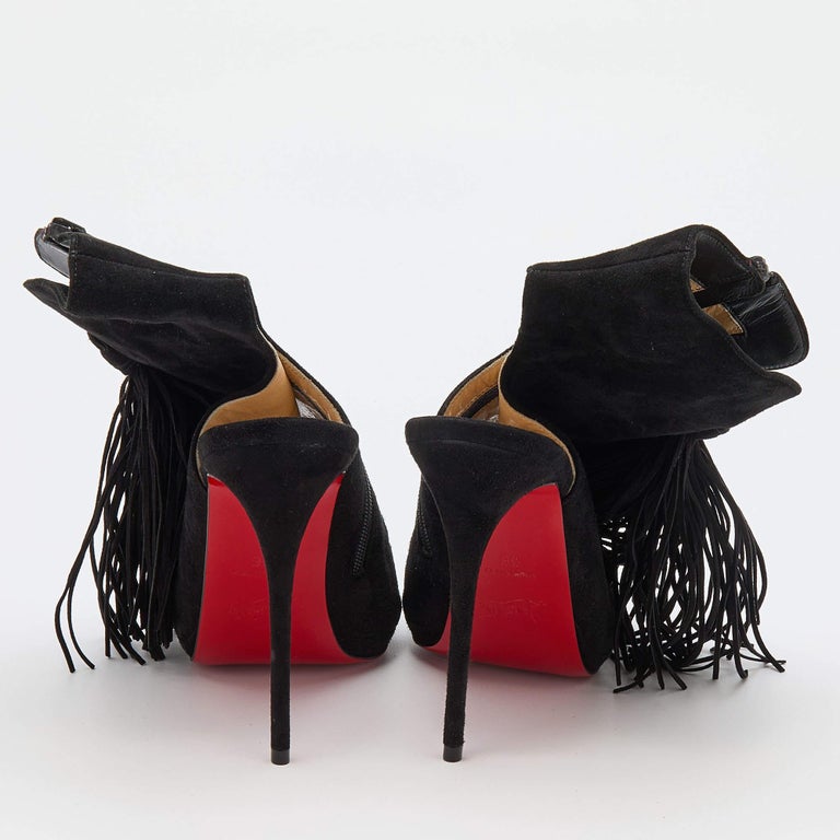 christian louboutin suede heels