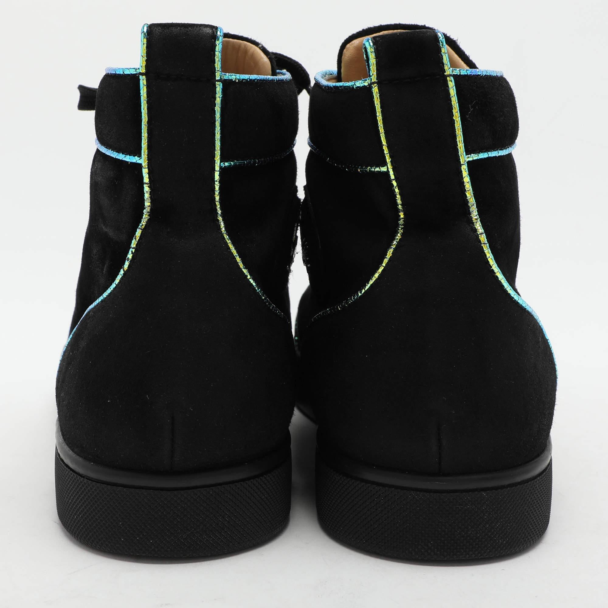 Christian Louboutin Zapatillas Altas Rantulow Orlato Ante Negro Talla 46 en venta 1