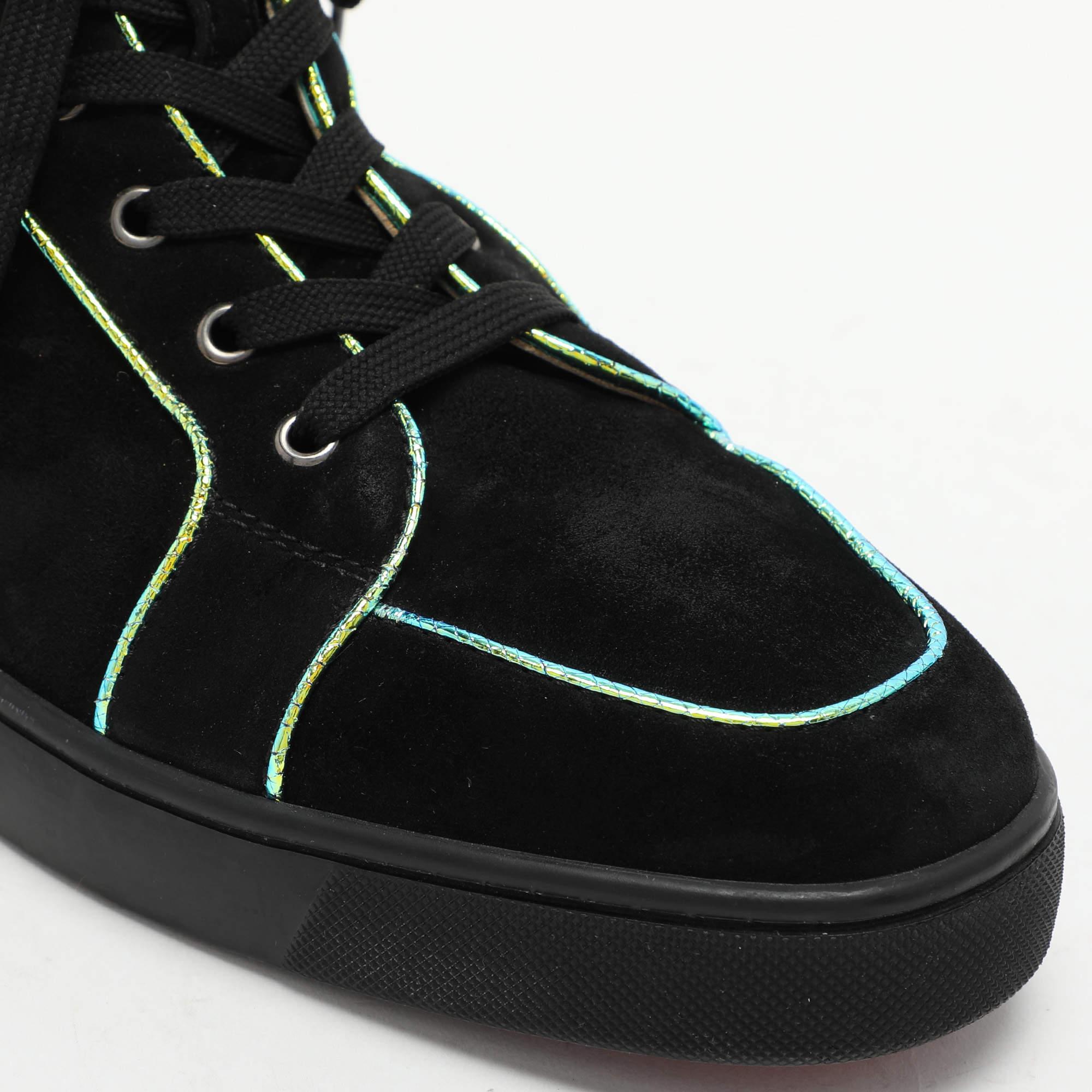Christian Louboutin Zapatillas Altas Rantulow Orlato Ante Negro Talla 46 en venta 3