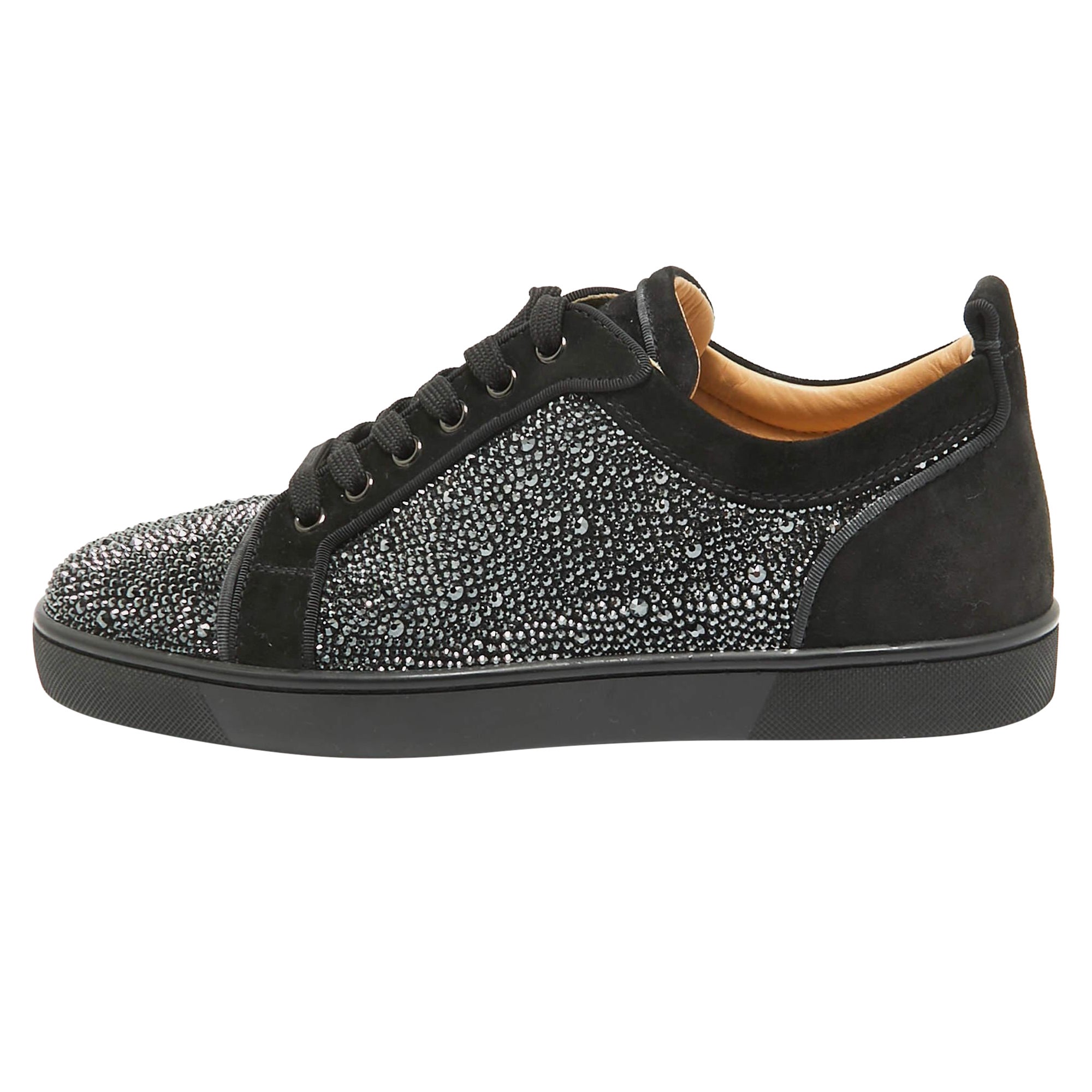Christian Louboutin Sneakers Rantulow Orlato in pelle scamosciata nera 40,5