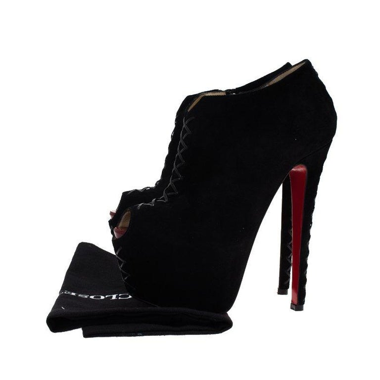 louboutin platform ankle boots