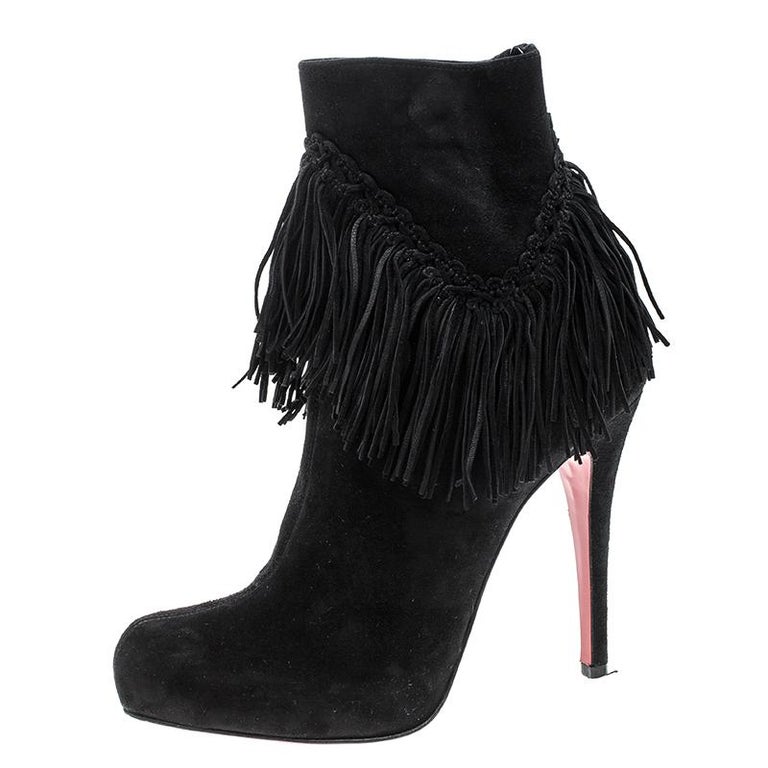 louboutin suede boots