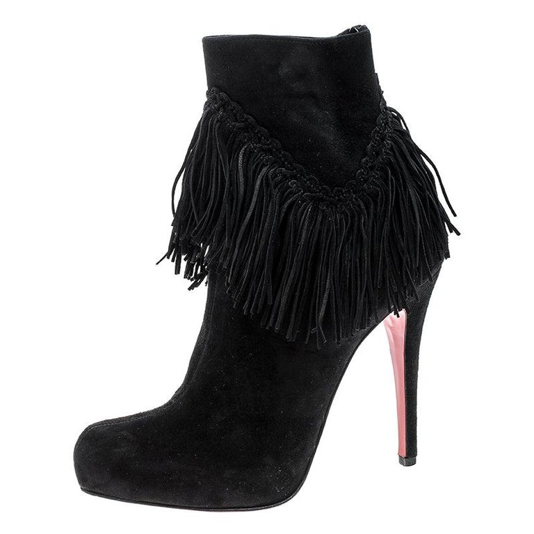 louboutin platform ankle boots