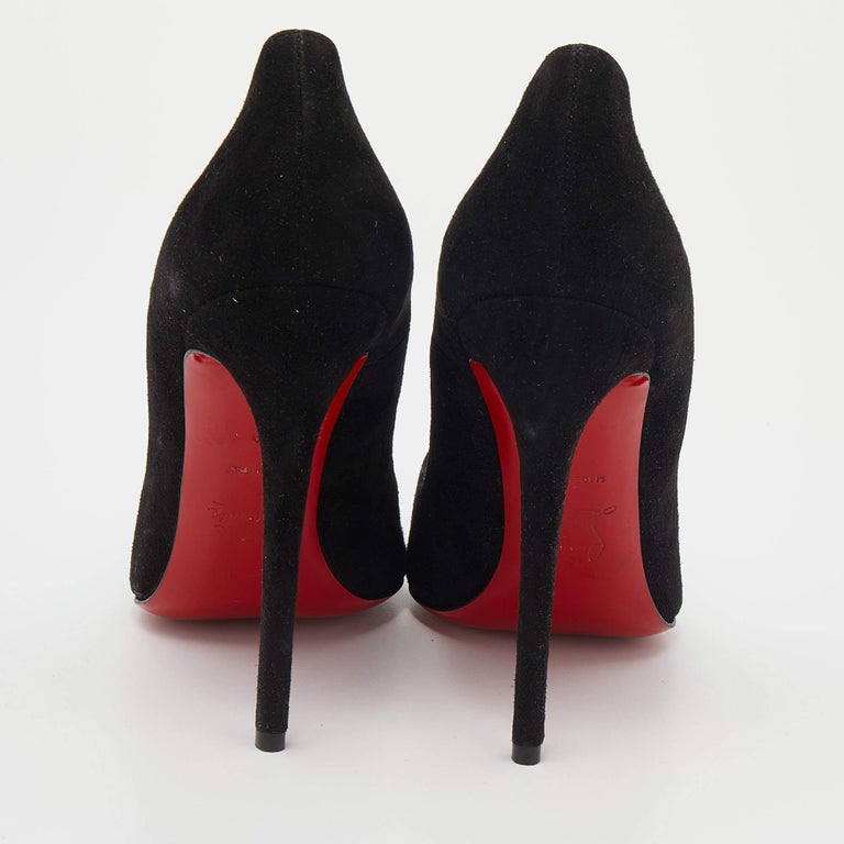 christian louboutin suede heels