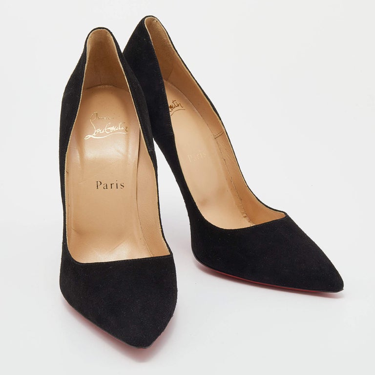 christian louboutin suede heels
