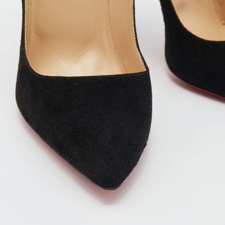 christian louboutin suede heels