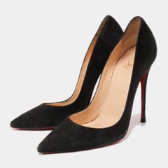 Christian Louboutin Black Suede So Kate Pumps Size 38