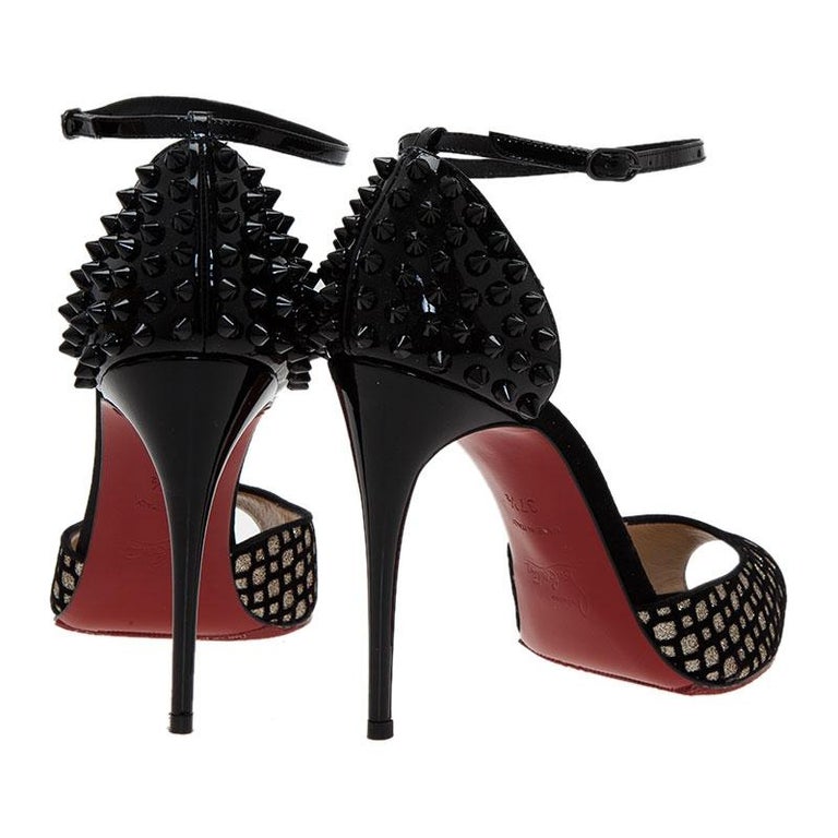 louboutin heels with ankle strap