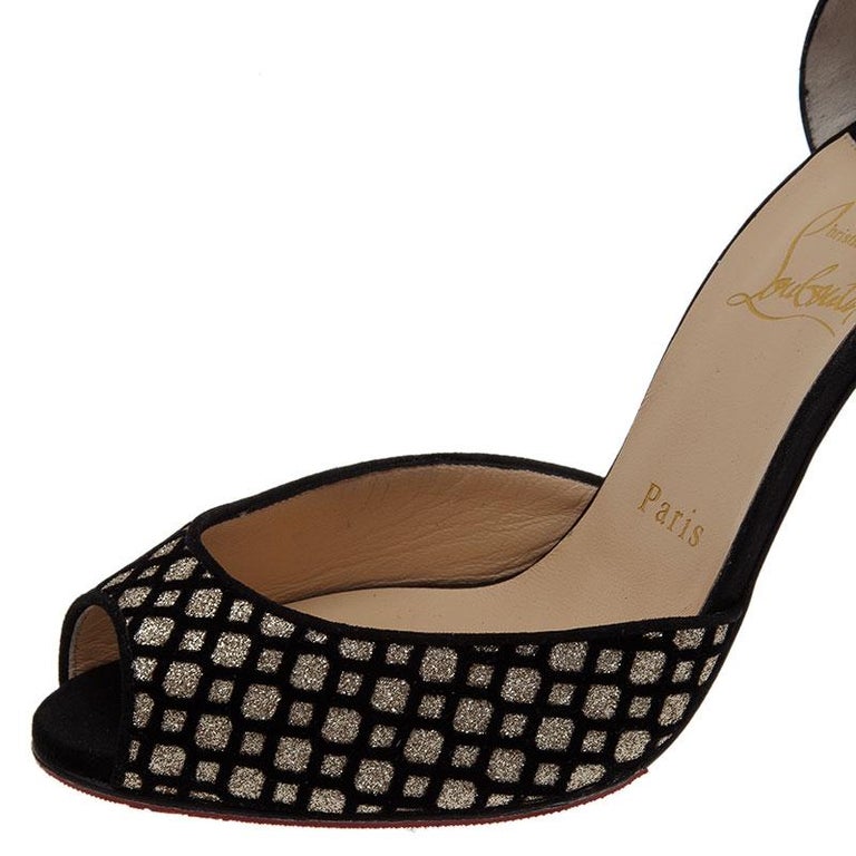 louboutin heels with ankle strap