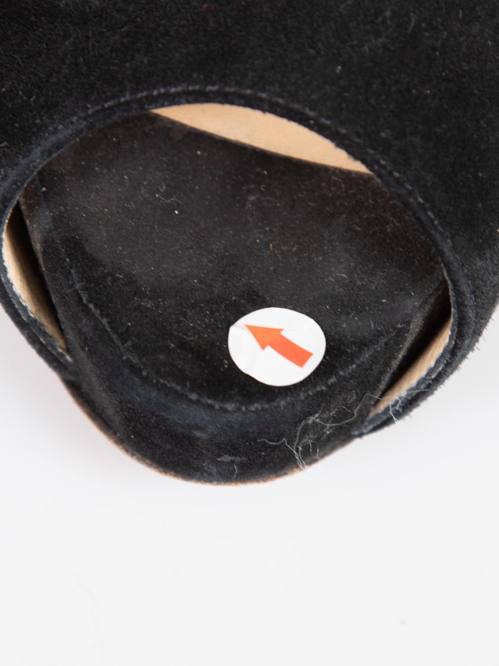 Christian Louboutin talons Very Privé en daim noir Taille IT 39.5 en vente 2