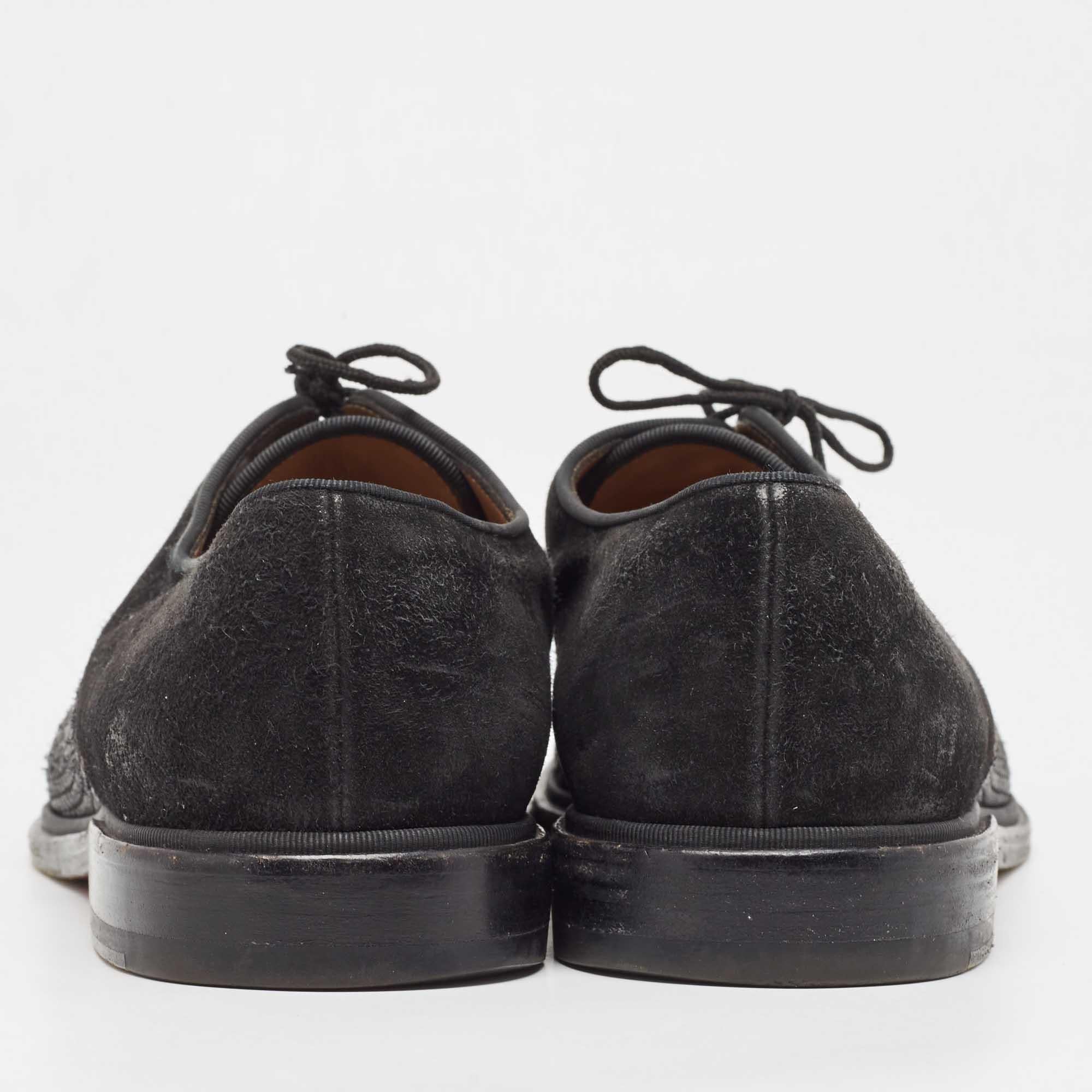 Christian Louboutin Derby en daim tressé Greggo Cap Top Taille 41 Pour hommes en vente