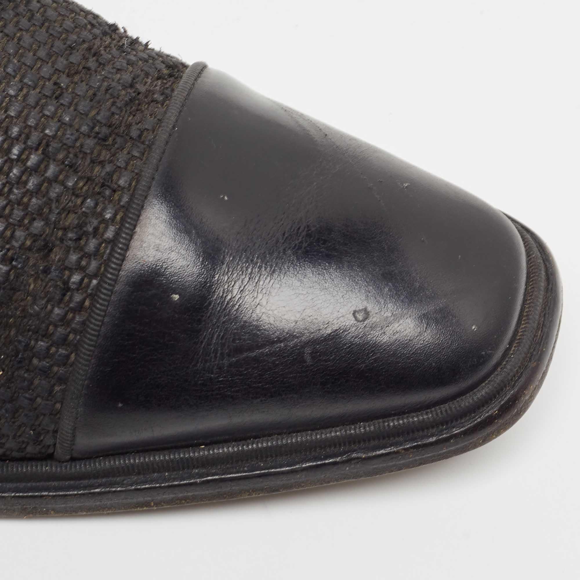 Christian Louboutin Derby en daim tressé Greggo Cap Top Taille 41 en vente 2
