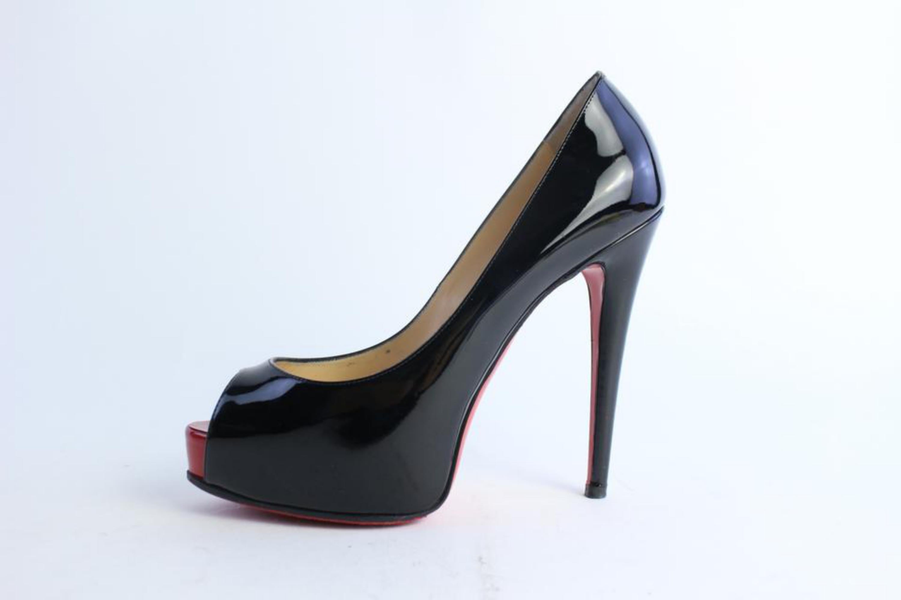 Christian Louboutin Black Vendome Open Toe Platforms 22clz0821 Pumps For Sale 6