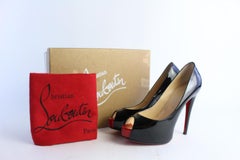 Christian Louboutin Black Vendome Open Toe Platforms 22clz0821 Pumps
