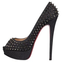 Christian Louboutin Tacchi a spillo Lady Denim Blu - Taglia 39.5
