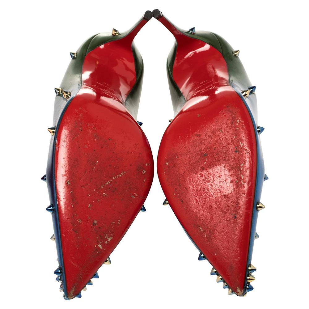 green red bottom heels
