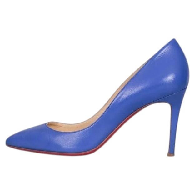 Christian Louboutin Pumps aus blauem Leder – Größe 40