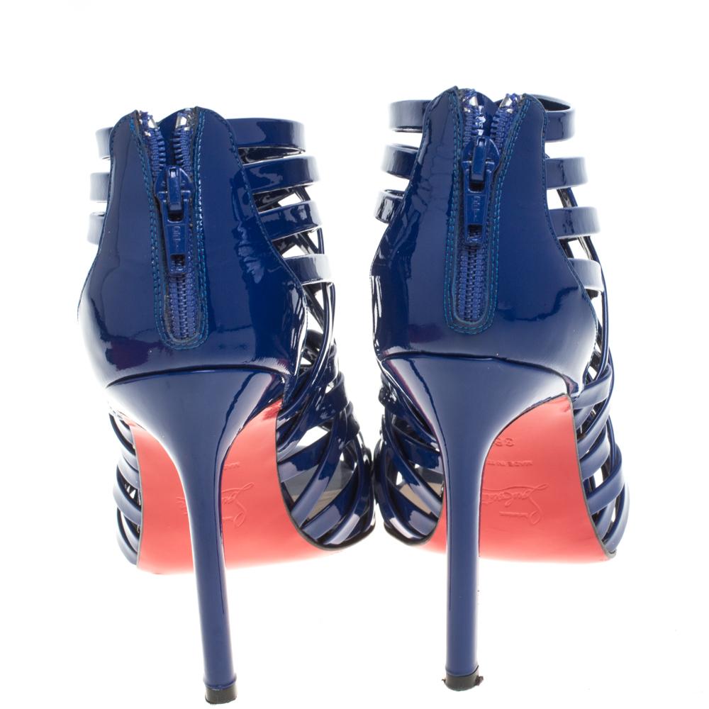 christian louboutin blue sandals