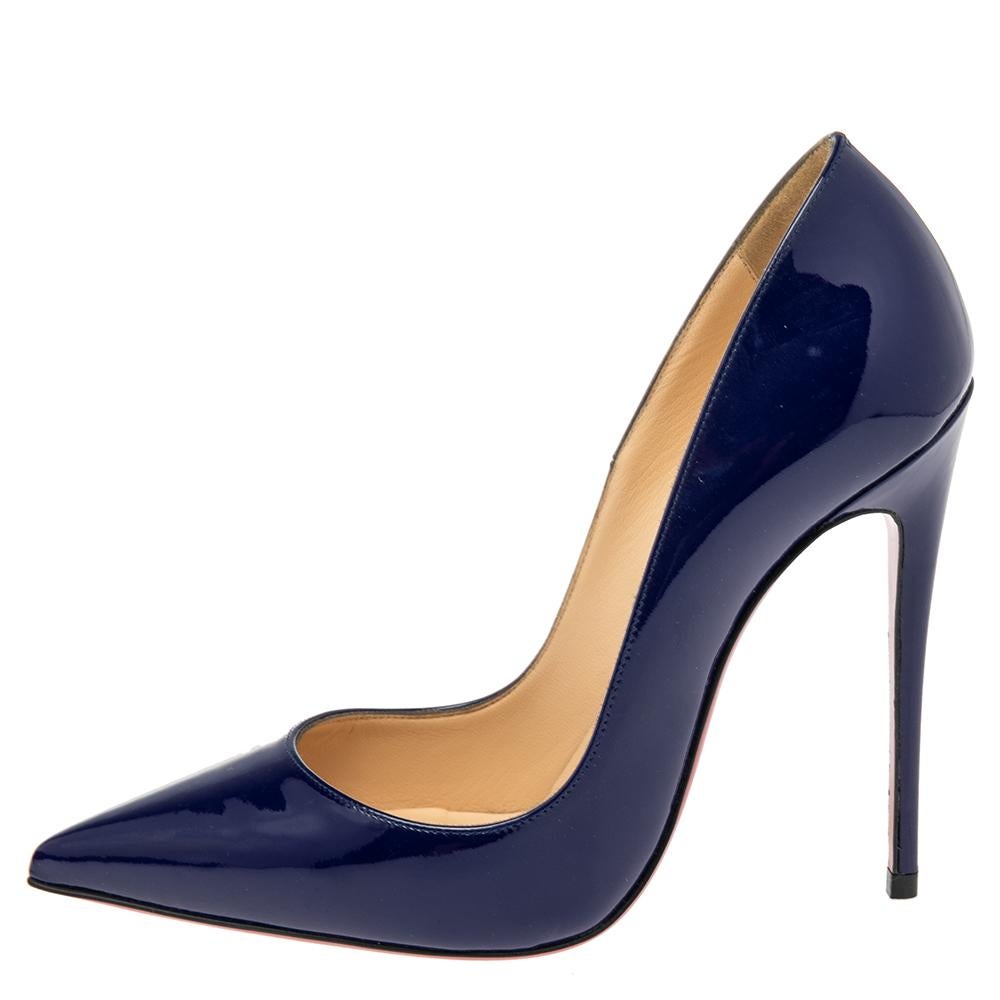 Navy new arrivals louboutin heels