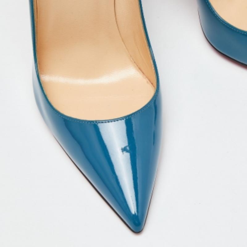 Christian Louboutin Blaue So Kate Pumps aus Lackleder Größe 38 Damen im Angebot