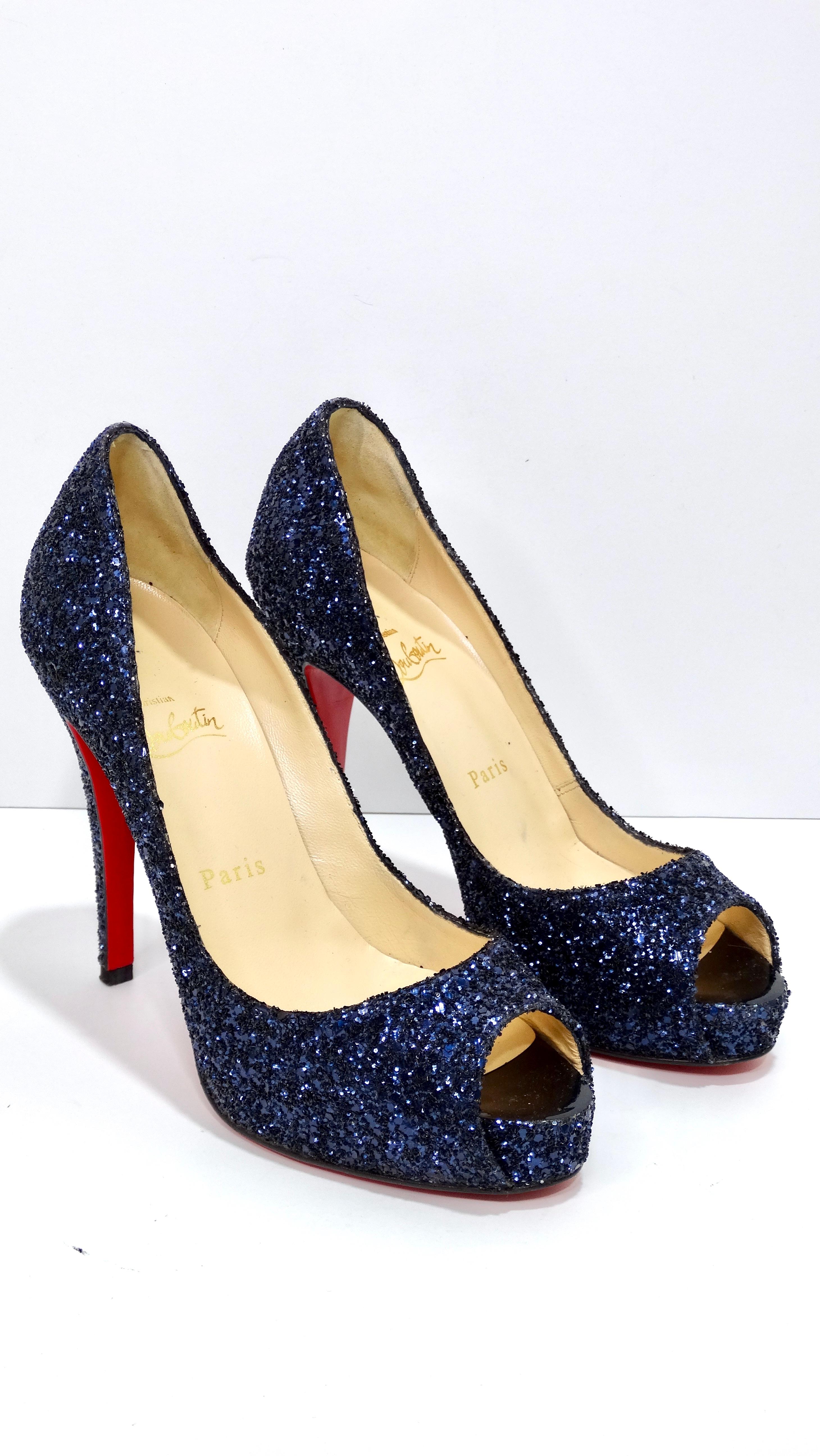 Do not tell me you don't smile when you see these Christian Louboutins fully decked out in glitter! These will give you an instant mood boost as well as making you feel your most confident before a night out you've put off for too long. These