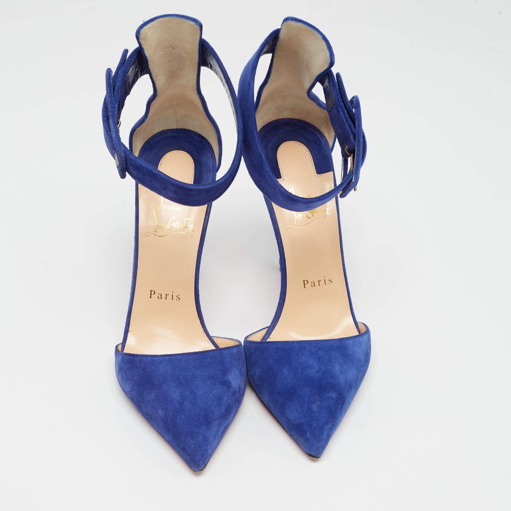 A feminine flair and a sophisticated appeal characterize these stunning Christian Louboutin pumps. Crafted using quality materials, they will add an opulent charm to your look and complement many looks that you would want to