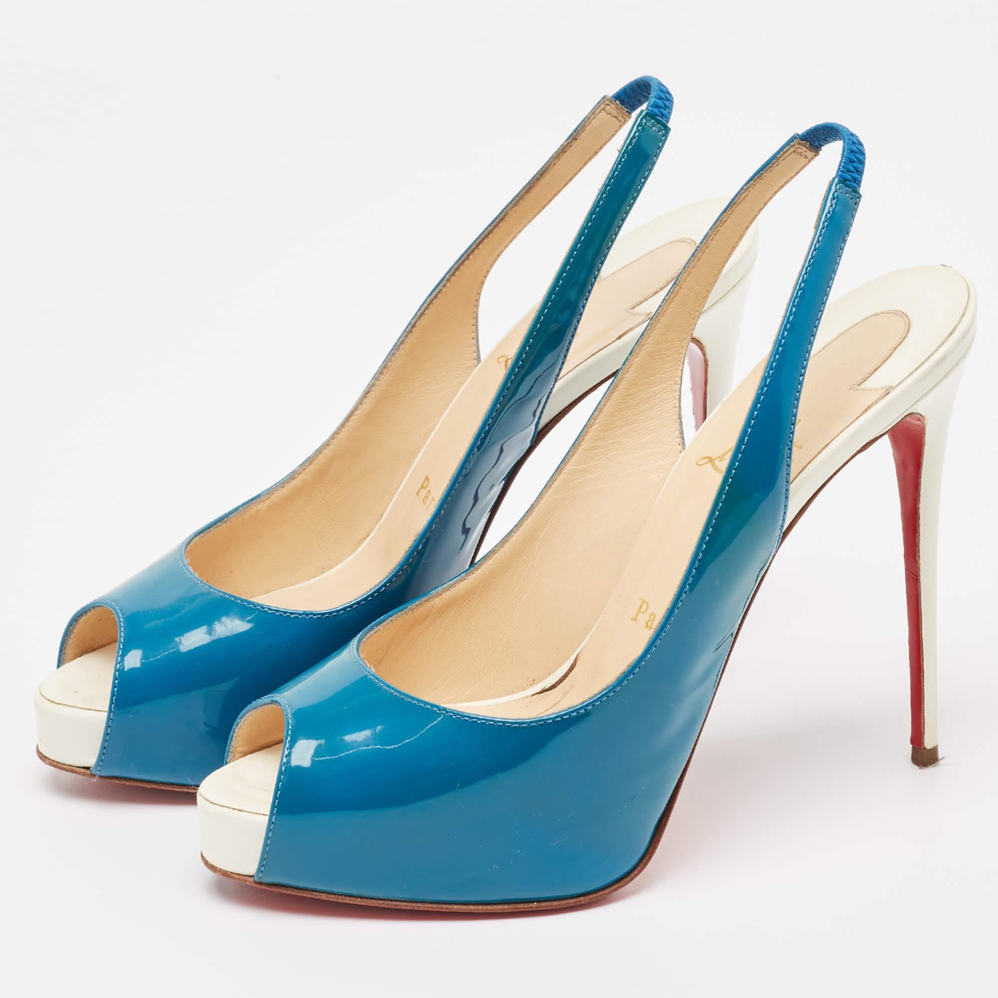 Make a chic style statement with these designer pumps. They showcase sturdy heels and durable soles perfect for your fashionable outings