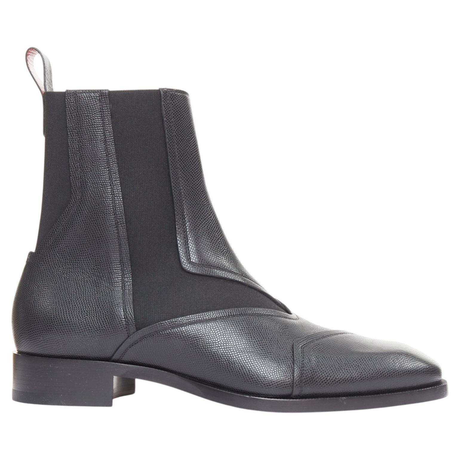 CHRISTIAN LOUBOUTIN Boabi leather elastic gusset chelsea boot EU41.5 US8.5