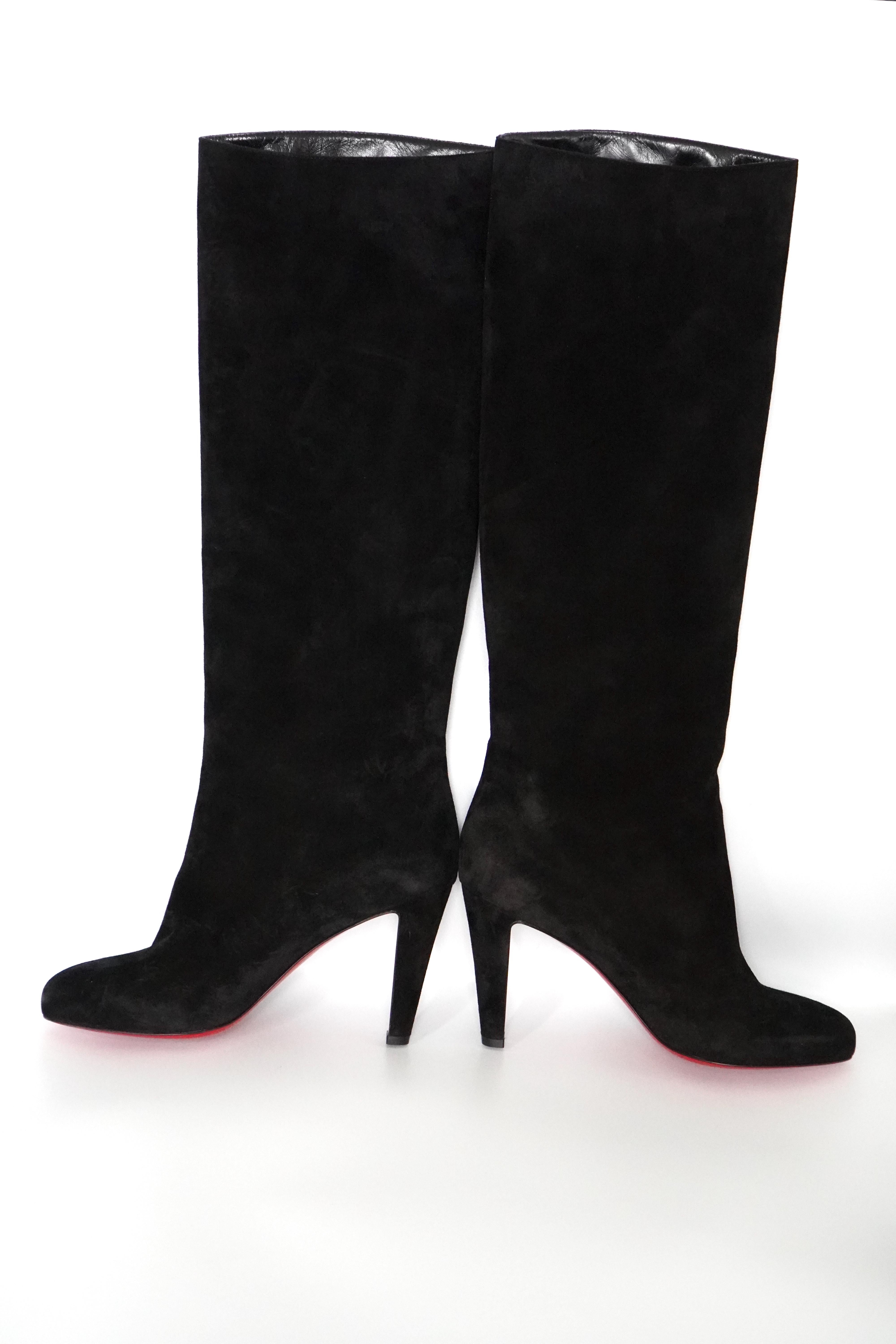 Christian Louboutin Boots DORIFIFA 85 VEAU VELOURS sz 41 For Sale 2