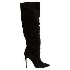 Christian Louboutin Bottes EU39 Ishtar Oberschenkelhohe Wildlederstiefel UK6 US8,5