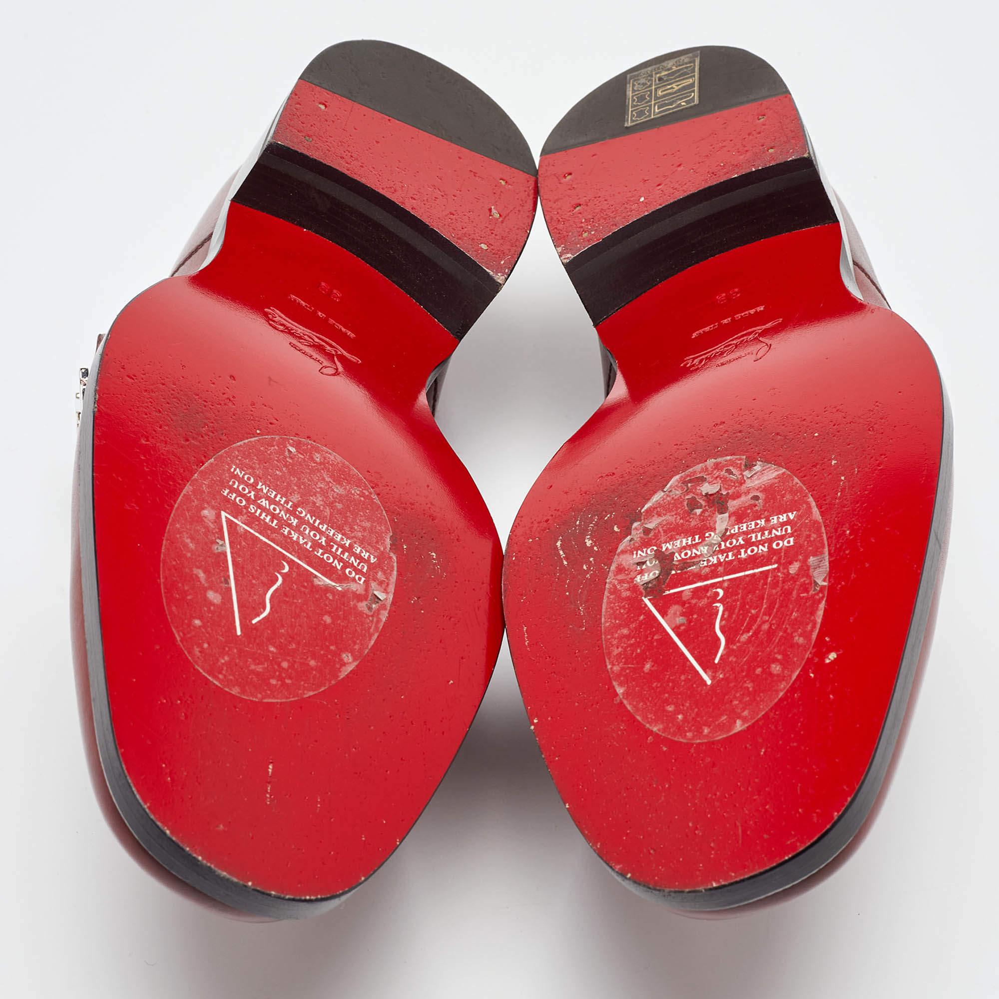 Christian Louboutin Brick Leather Loafers Size 39 1