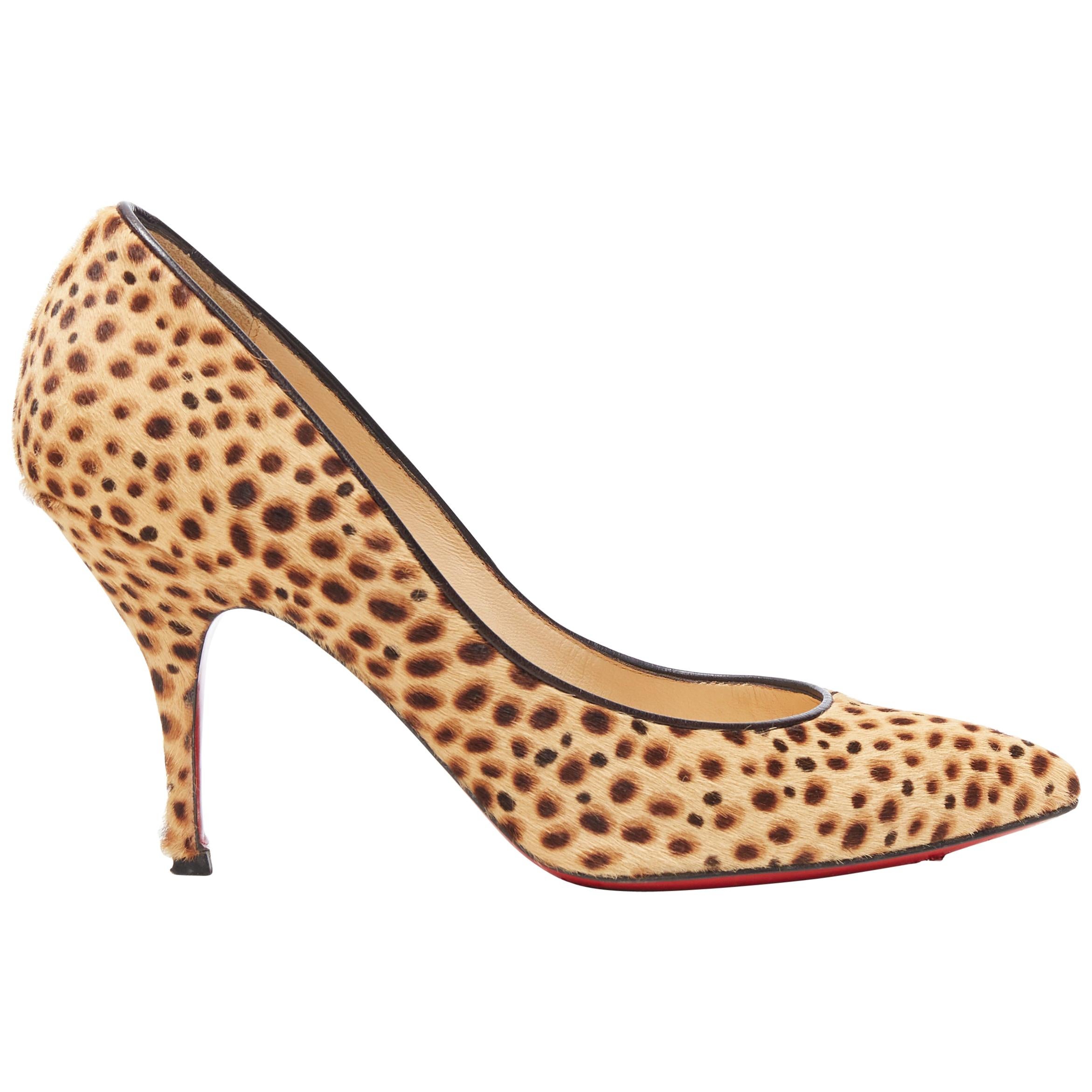 calf hair point toe pump EU36 
