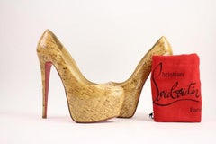 Bombas Christian Louboutin Daffodile de corcho marrón 46cla1014