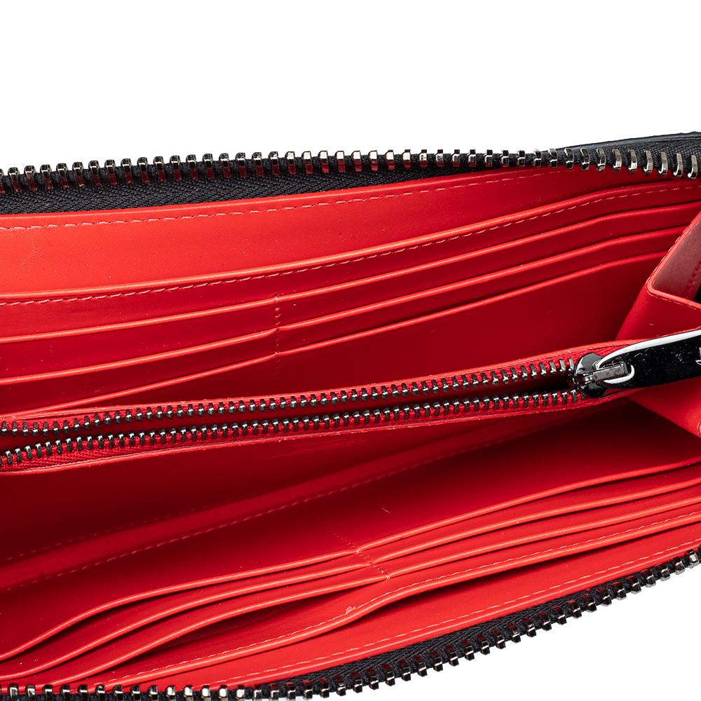 Christian Louboutin Panettone Brieftasche aus braunem Leder mit Reißverschluss 5