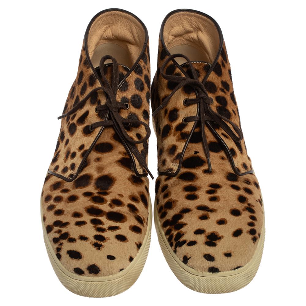 christian louboutin cheetah sneakers