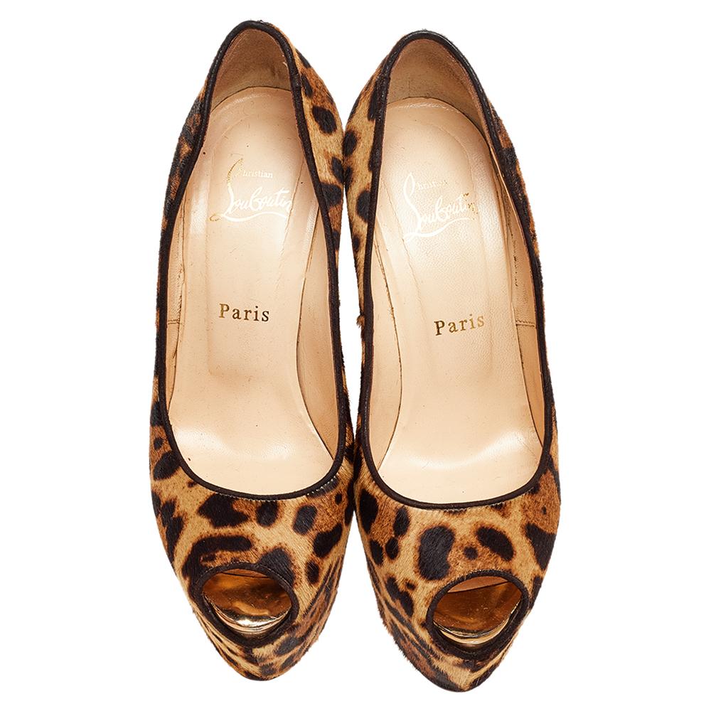 platform leopard heels