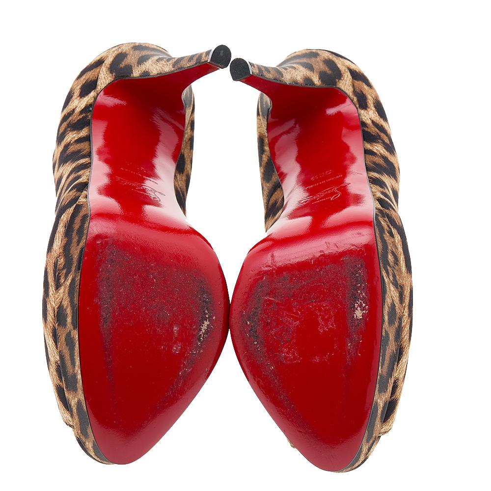 cheetah red bottom heels