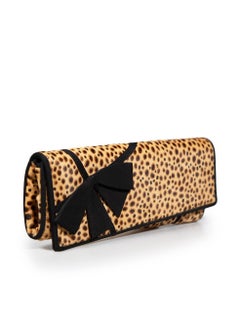 Christian Louboutin Brown Ponyhair Leopard Clutch