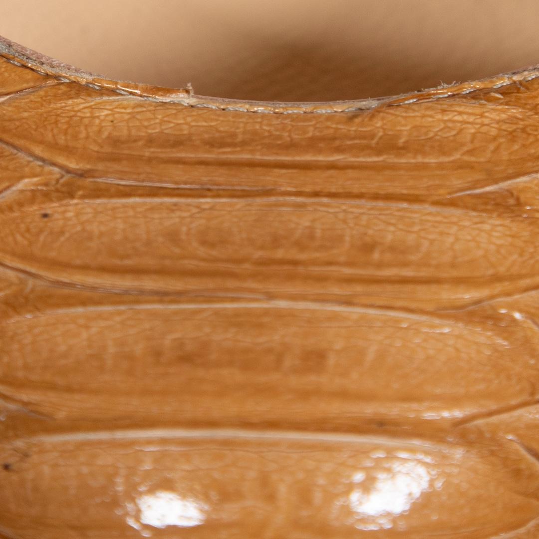 Christian Louboutin Brown Python Pumps Größe IT 38 Damen im Angebot