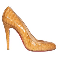 Christian Louboutin Brown Python Pumps Size IT 38