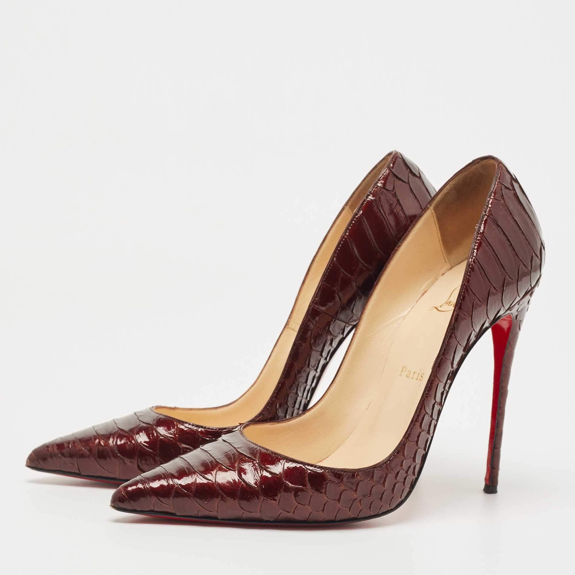 Make a statement with these Christian Louboutin So Kate pumps for women. Impeccably crafted, these chic heels offer both fashion and comfort, elevating your look with each graceful step.

