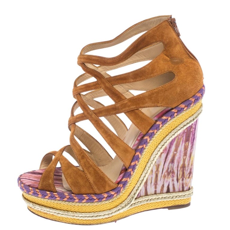 louboutin brown sandals