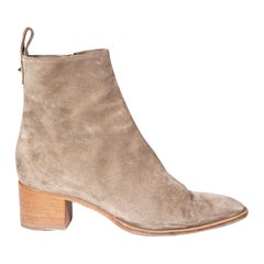 Christian Louboutin Brown Suede Heeled Boots Size IT 39.5