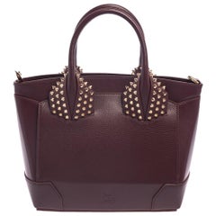 Christian Louboutin Burgundy Leather Small Eloise Satchel