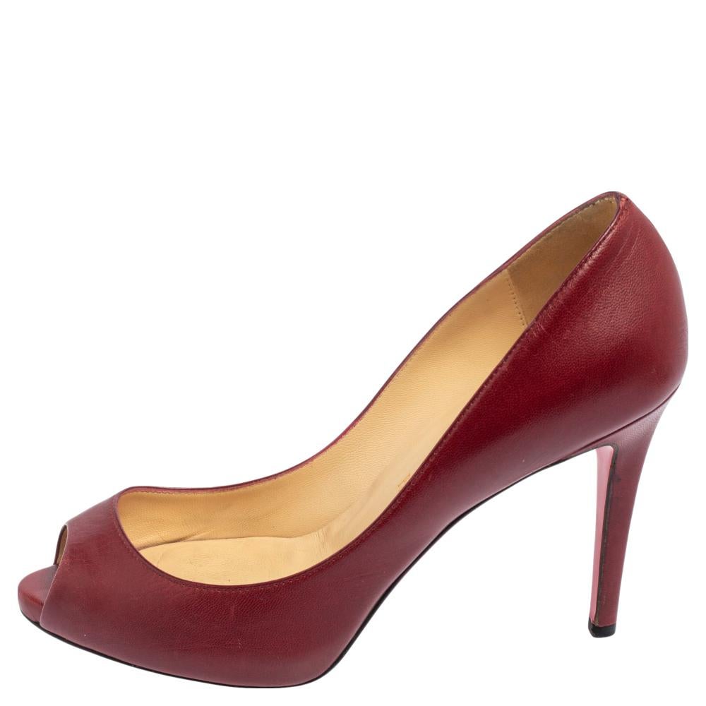 Louboutin burgundy sales