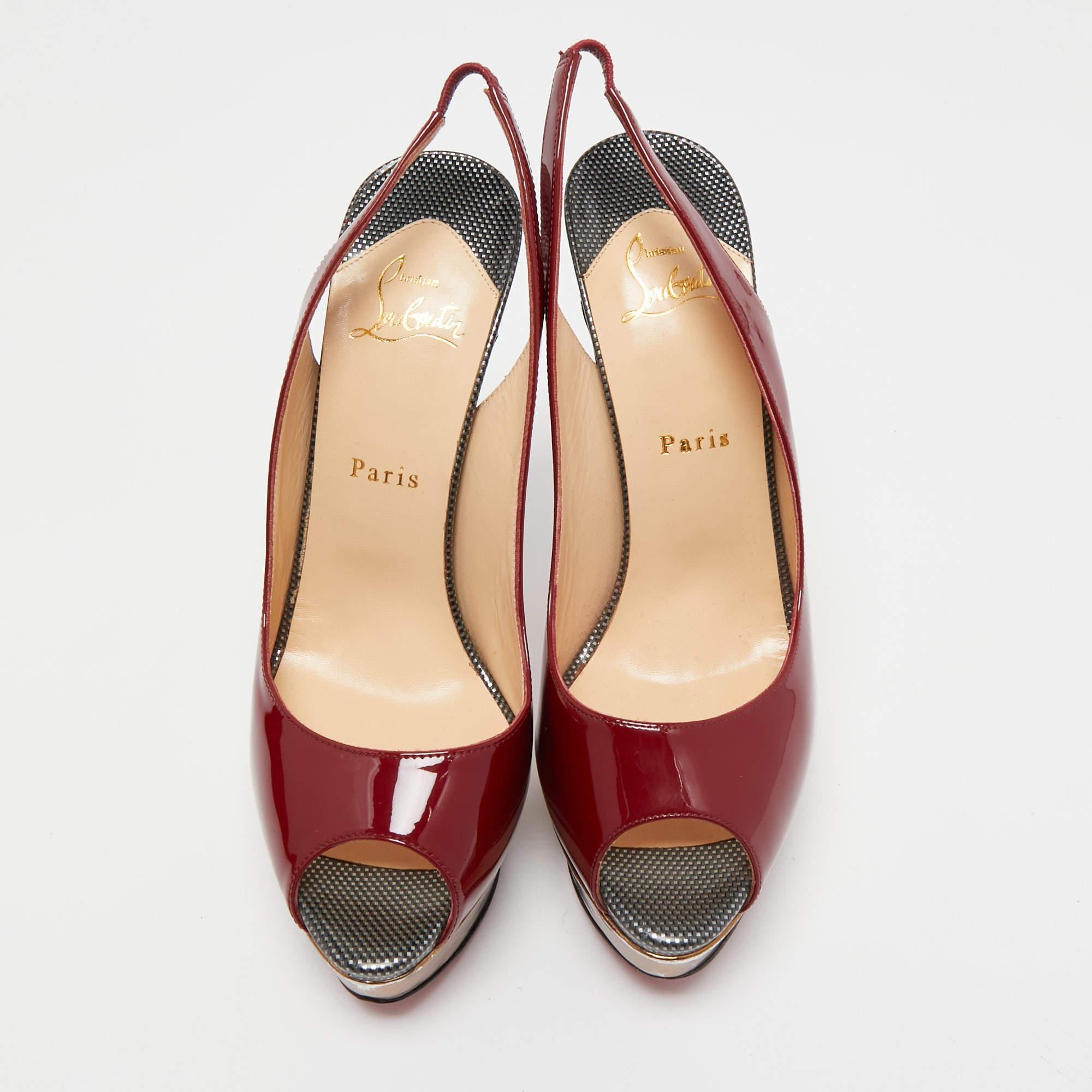 Exhibit an elegant style with this pair of pumps. These designer pumps are crafted from quality materials. They are set on durable soles and high heels.

Includes: Original Dustbag

