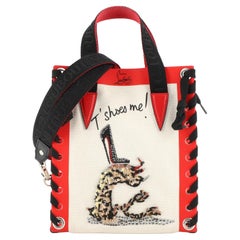Christian Louboutin Cabalace Tote Printed Canvas with Leather Mini