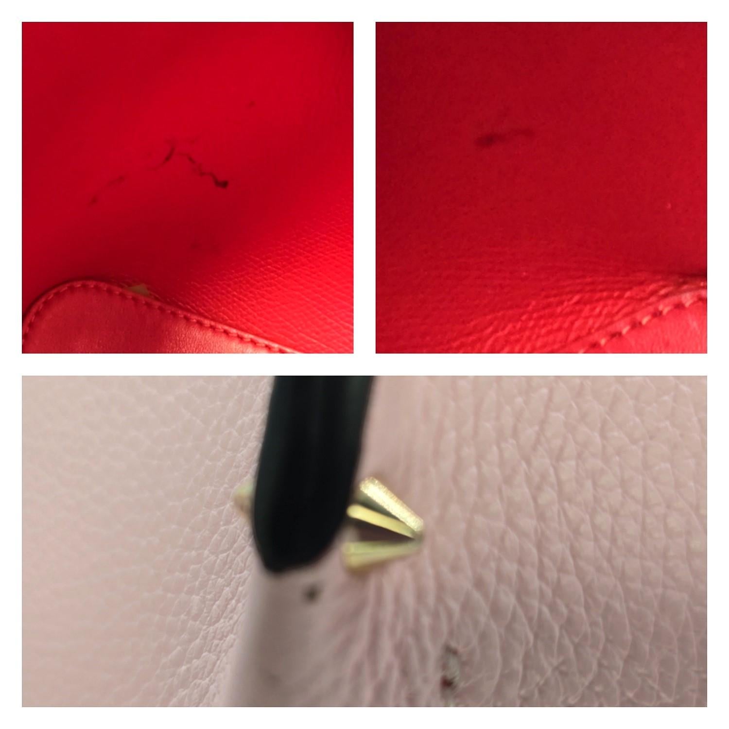 Christian Louboutin Cabarock Tote aus Leder mit Spikes Poupee-Muster im Angebot 2