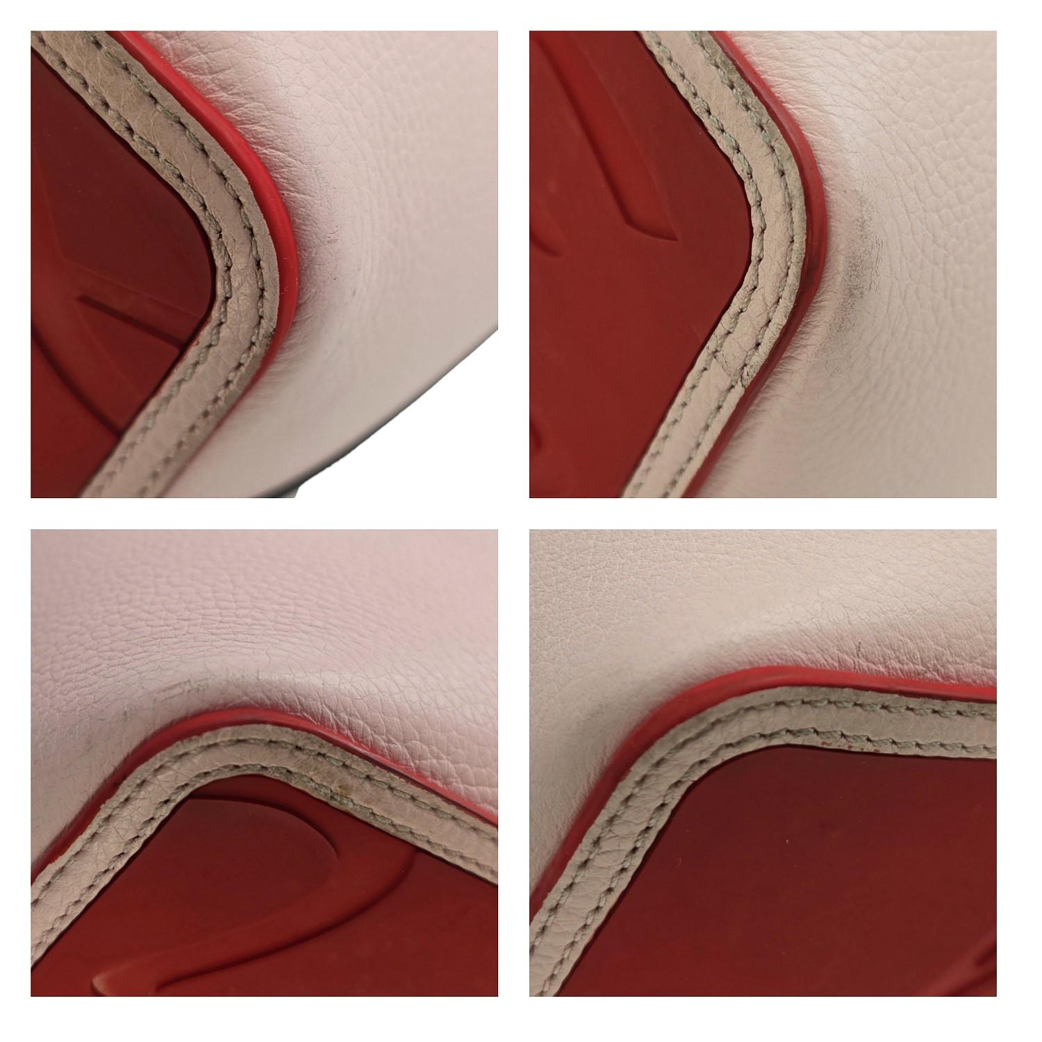 Christian Louboutin Cabarock Tote aus Leder mit Spikes Poupee-Muster im Angebot 3